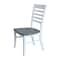 International Concepts Set of 2 Cosmo Roma Chairs, White/Heather gray C05-310P - alternate 7